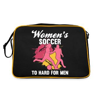 Soccer féminin, Football féminin, Football féminin - Sac Retro - noir/or - Dos
