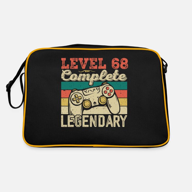 Stufe 68 abgeschlossen, 68 Geburtstagsgeschenk Retro Tasche