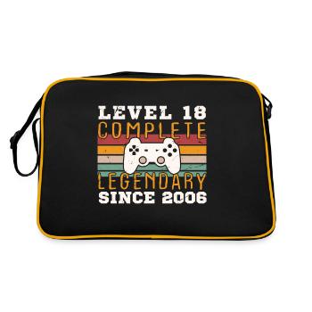 Level 18 Complete 2006 Birthday Gift - Retro Bag - black/gold - Back
