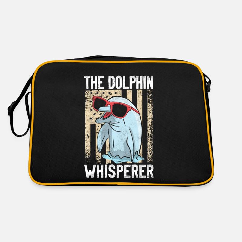 Dauphin Drapeau Américain Le Dauphin Sac Retro
