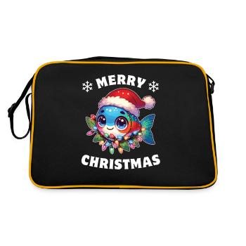 Christmas Fairy Lights Tetra Fish - Retro Bag - black/gold - Back