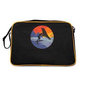 Wingfoil Surfer Wingfoiling Hydrofoil Kitefoil - Retro Bag - black/gold - Back