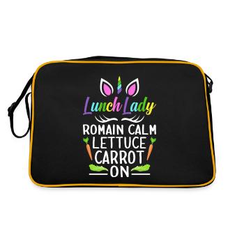 Cafeteria-Besatzung - Retro Tasche - Schwarz/Gold - Hinten