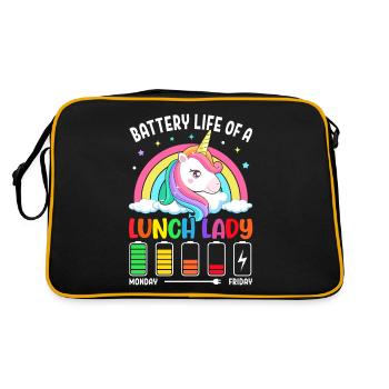 Cafeteria Crew - Retro Bag - black/gold - Back
