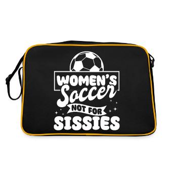 Soccer féminin, Football féminin, Football féminin - Sac Retro - noir/or - Dos