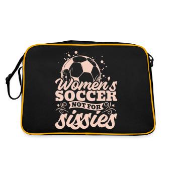 Soccer féminin, Football féminin, Football féminin - Sac Retro - noir/or - Dos
