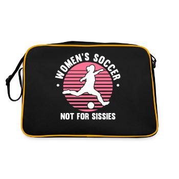 Soccer féminin, Football féminin, Football féminin - Sac Retro - noir/or - Dos