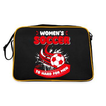 Soccer féminin, Football féminin, Football féminin - Sac Retro - noir/or - Dos