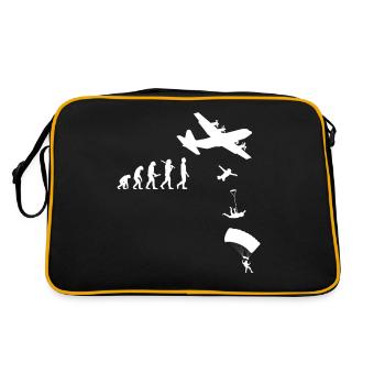 Parachute, Saut en parachute, Freefly, Parachutisme tête en bas - Sac Retro - noir/or - Dos