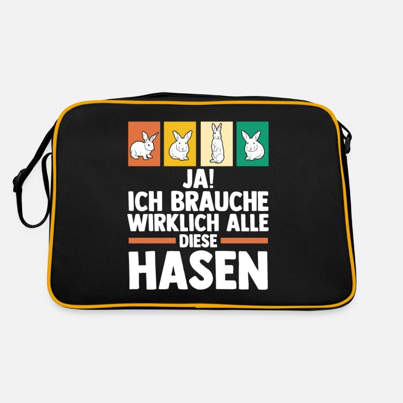Kaninchen Hase Retro Tasche
