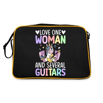 Guitariste, guitariste - Sac Retro - noir/or - Dos