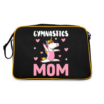 Gymnast Acrobat, Mom - Retro Bag - black/gold - Back