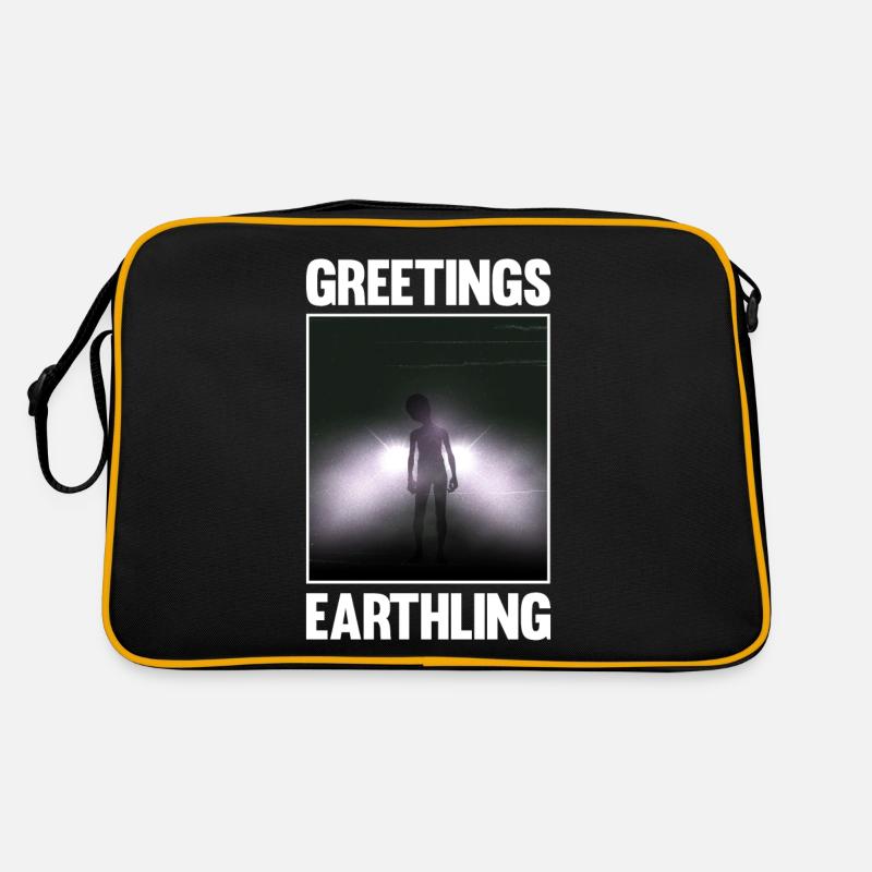 Alien, UFO, UAP, Space, Weltraum Flugobjekt Retro Tasche