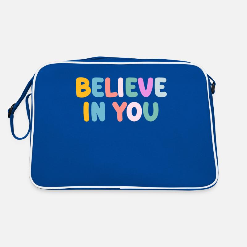 Soyez vous-même ! Confiance en soi, pensée positive, motivation Sac Retro