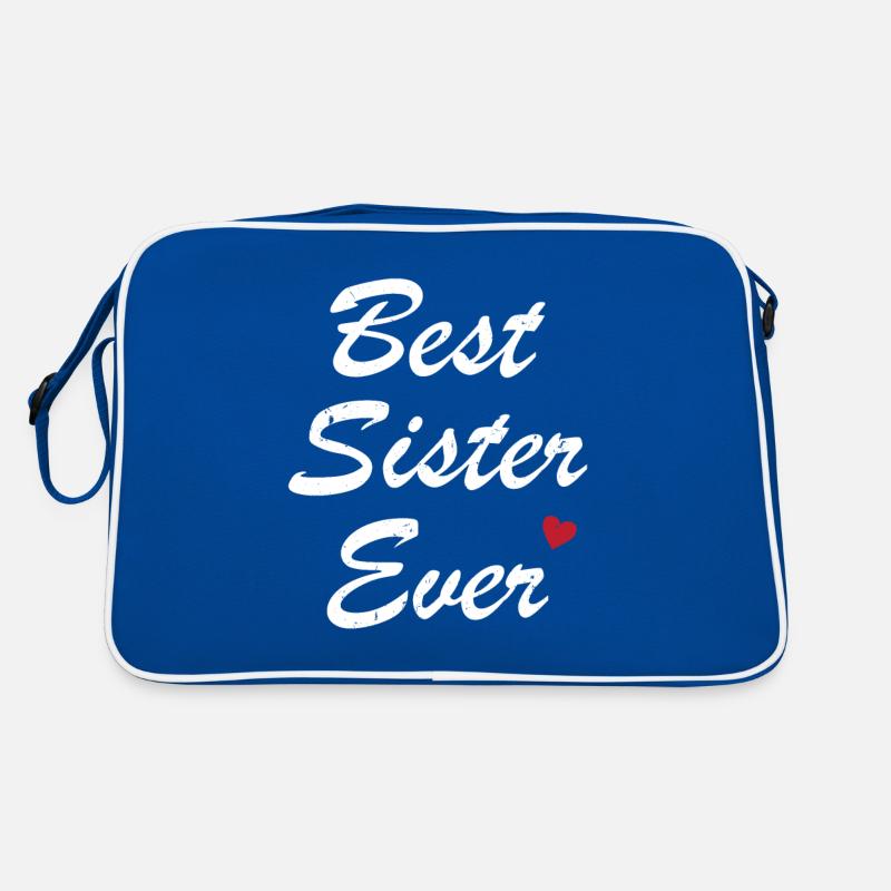 Beste Schwester aller Zeiten Bestes Schwester-Humor-Geschenk Retro Tasche