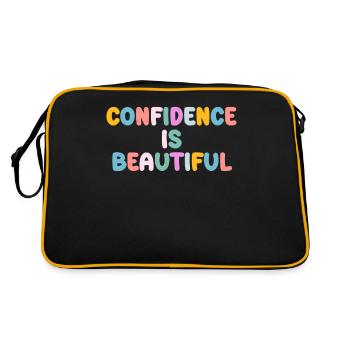 Soyez vous-même ! Confiance en soi, pensée positive, motivation - Sac Retro - noir/or - Dos