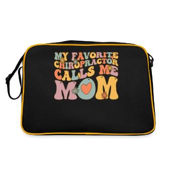 Groovy Chiropractic - Retro Bag - black/gold - Back