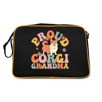 Groovy Dog - Retro Bag - black/gold - Back