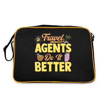 Les agents de voyages font mieux Agence de voyages - Sac Retro - noir/or - Dos