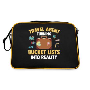 les listes de choses à faire en réalité Agence de voyages - Sac Retro - noir/or - Dos