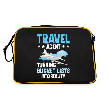 les listes de choses à faire en réalité Agence de voyages - Sac Retro - noir/or - Dos