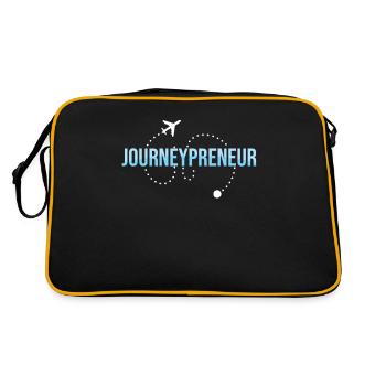 Agence de voyage Journey Preneur - Sac Retro - noir/or - Dos