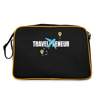 Agence de voyage Travel Preneur - Sac Retro - noir/or - Dos