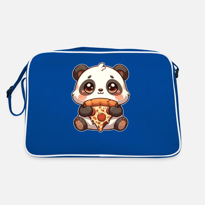 Panda’s Pizza Lovers Panda aime la pizza Sac Retro