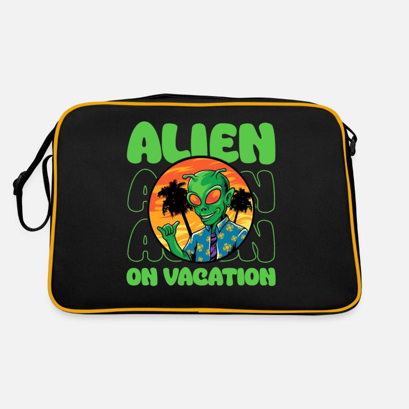 Alien, UFO, UAP, Space, Weltraum Flugobjekt Retro Tasche