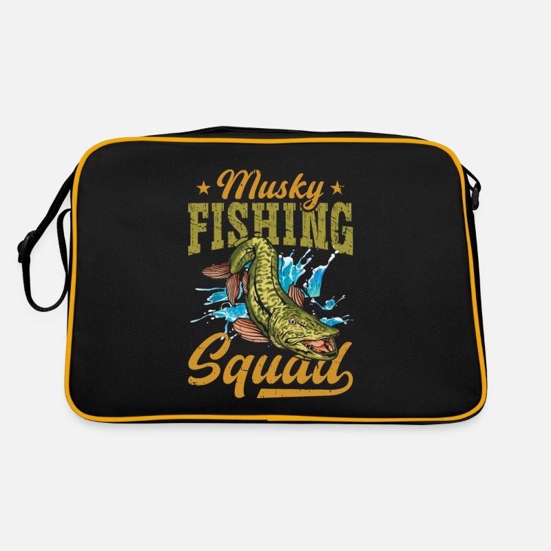Escouade de pêche musquée Pêche musquée Sac Retro