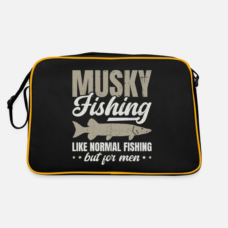 Comme la pêche normale - mais pour les hommes Pêche musquée Sac Retro