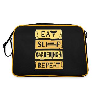 Jardinier Agriculteur Paysagiste Jardinier - Sac Retro - noir/or - Dos