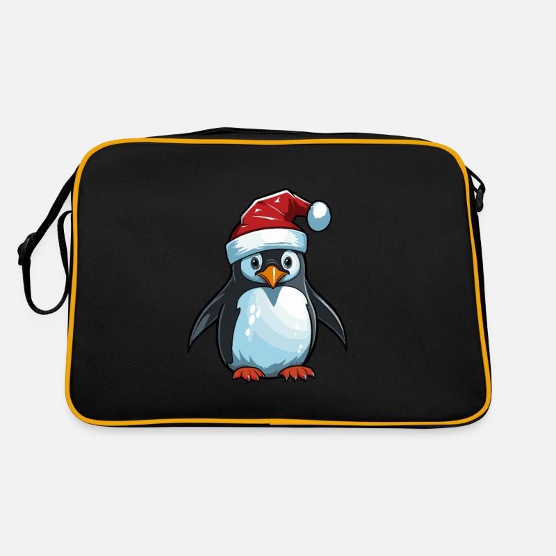 Penguin Christmas Animal Head Retro Bag