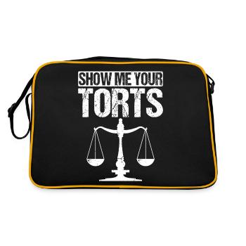 Drôle d’étudiant en droit Avocat de la faculté de droit - Sac Retro - noir/or - Dos