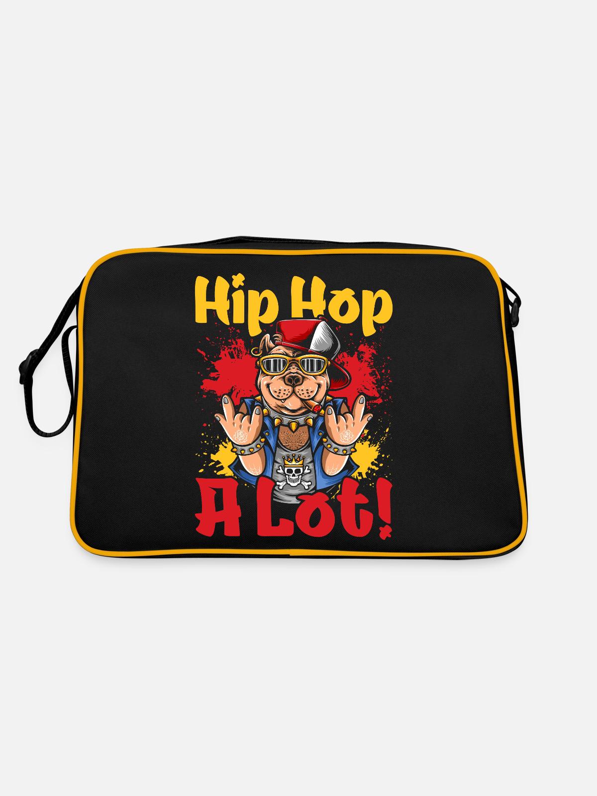 Hiphop Dance Dancer Breakdance - Retro Bag - black/gold - Back