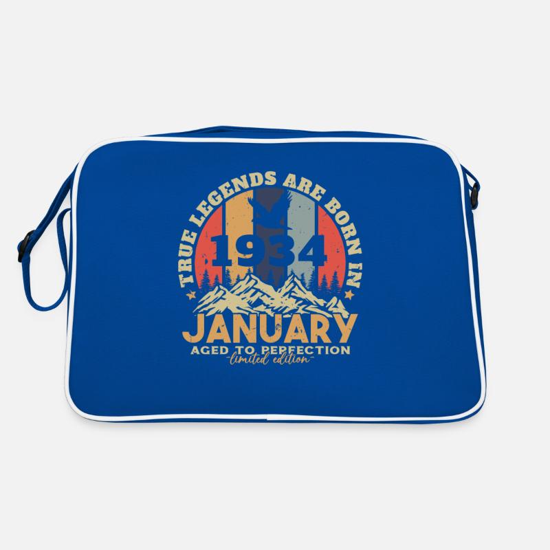 Birthday gift born in January 1934 Retro Bag
