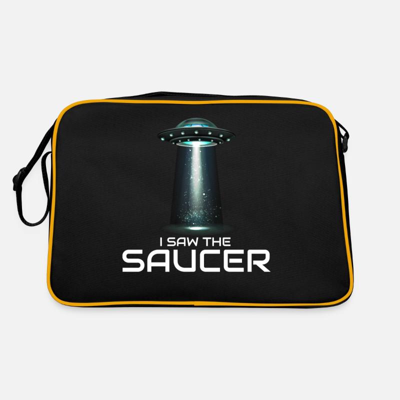 Alien, UFO, UAP, Space, Weltraum Flugobjekt Retro Tasche