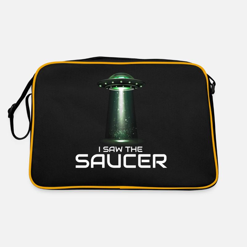 Alien, UFO, UAP, Space, Weltraum Flugobjekt Retro Tasche