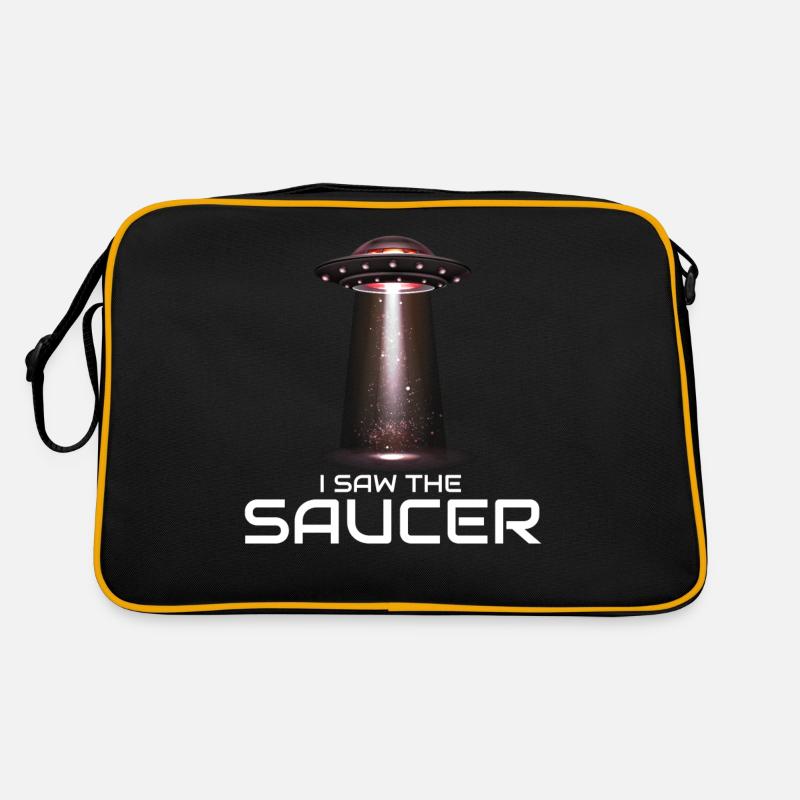 Alien, UFO, UAP, Space, Weltraum Flugobjekt Retro Tasche