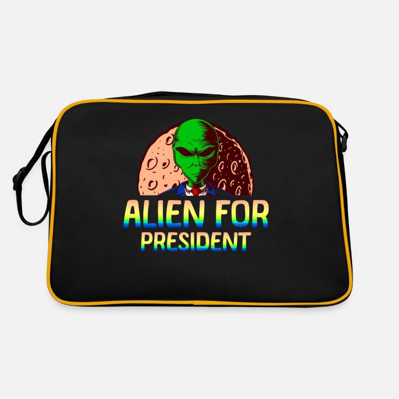 Alien, UFO, UAP, Space, Weltraum Flugobjekt Retro Tasche