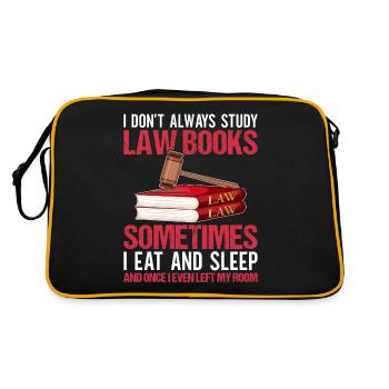 Drôle d’étudiant en droit à la faculté de droit - Sac Retro - noir/or - Dos