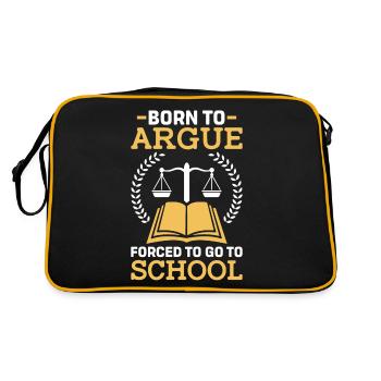 Drôle d’étudiant en droit - Sac Retro - noir/or - Dos