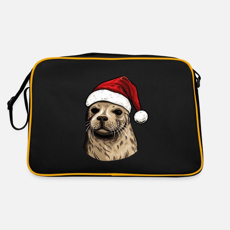 Tête d’animal de Noël de phoque de phoque Sac Retro