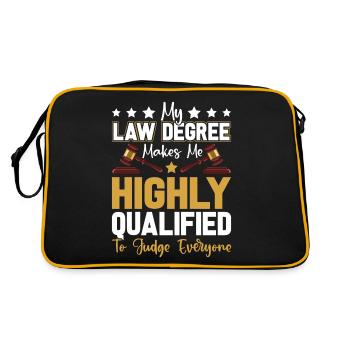 Drôle d’étudiant en droit - Sac Retro - noir/or - Dos