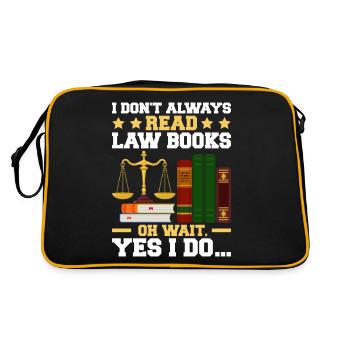 Drôle d’étudiant en droit à la faculté de droit - Sac Retro - noir/or - Dos