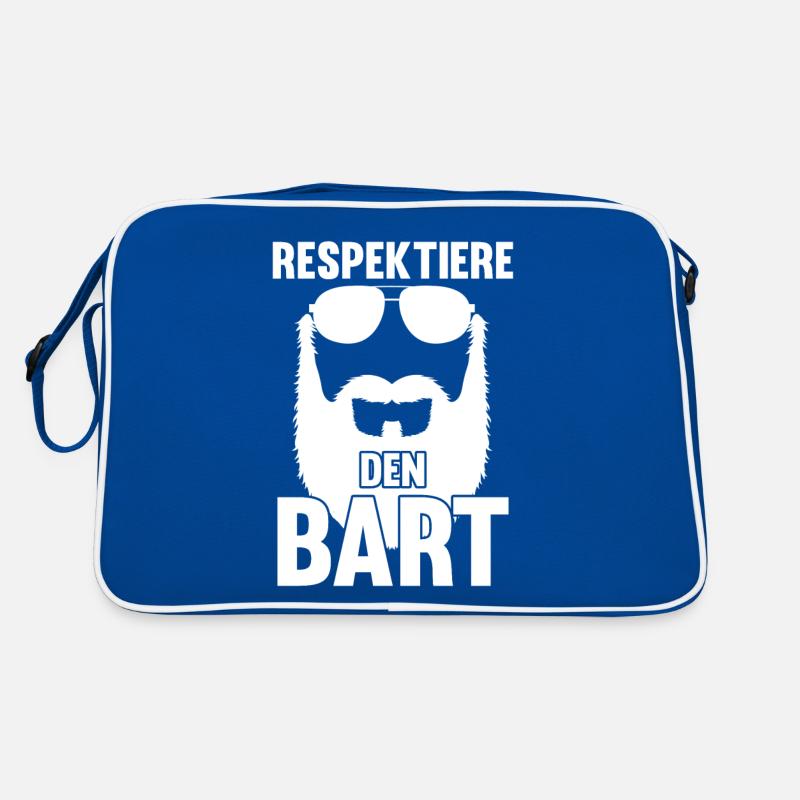 Bärtig Bartträger Schnurrbart Bart Retro Tasche