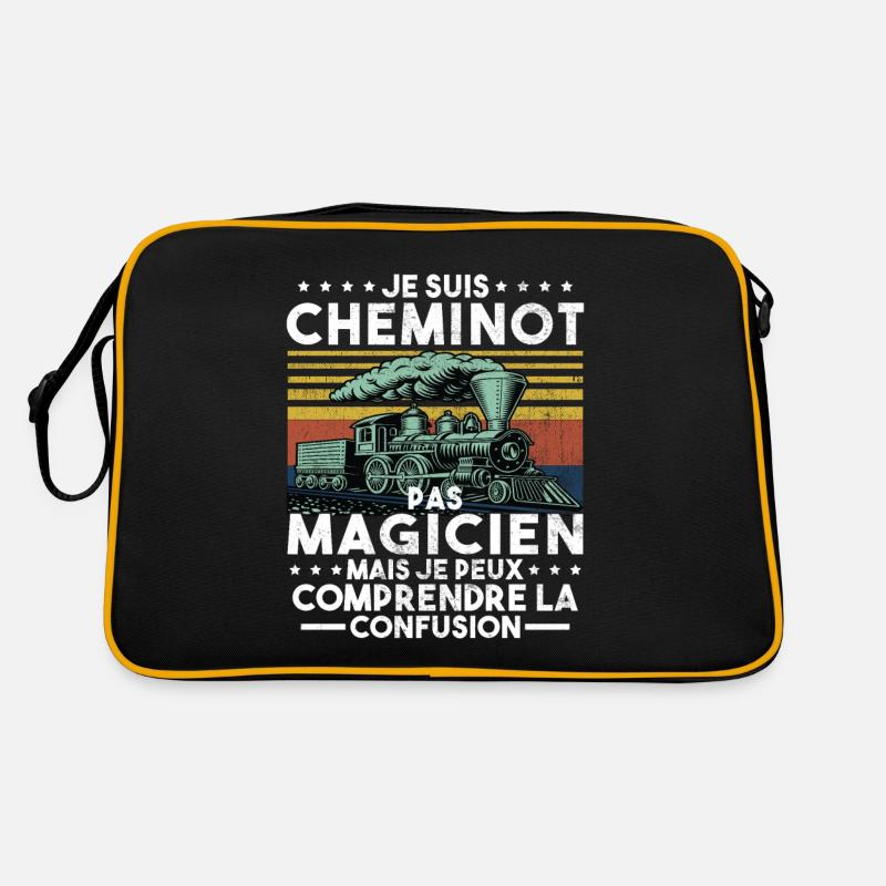Cheminot Conducteur De Train Chemin De Fer Sac Retro