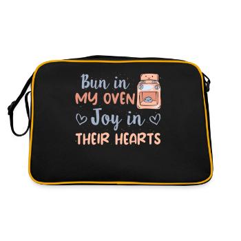Chignon dans mon four Joie Dans Leurs Cœurs - Mère Porteuse - Sac Retro - noir/or - Dos