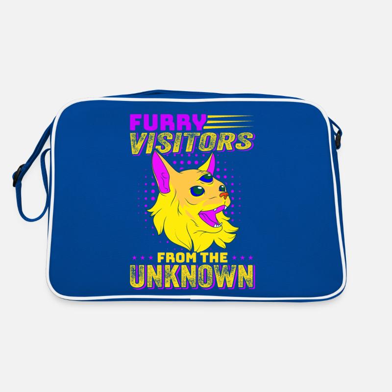 Chat Alien, OVNI, UAP, Espace, Objet volant de l’espace Sac Retro