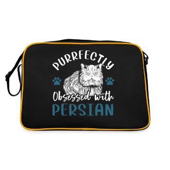 Obsédé par le persan - Sac Retro - noir/or - Dos